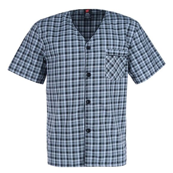 Hanes Men's Short Sleeve Short Leg Pajama Set - Picture 2 of 4